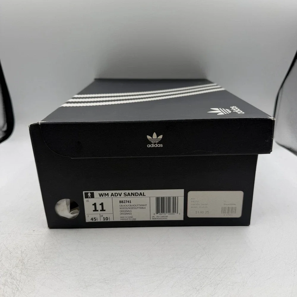 Adidas White Mountaineering x ADV Sandals Mens Sz 11 Black/White Slip On BB2741